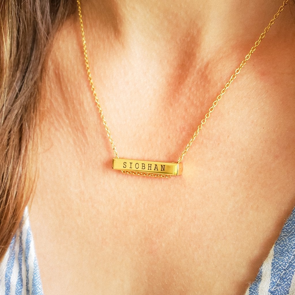 Block Bar Necklace [3cm]